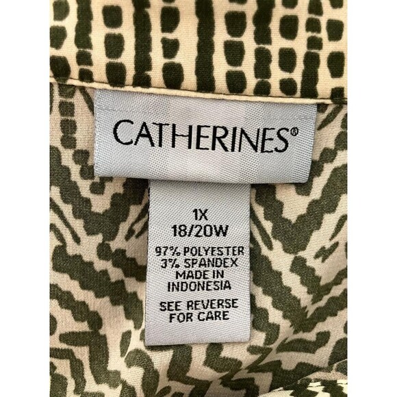 Catherine’s Western Boho Women's Tunic Office Top Size 1X (18/20W)  3/4 Sleeve - Picture 6 of 9